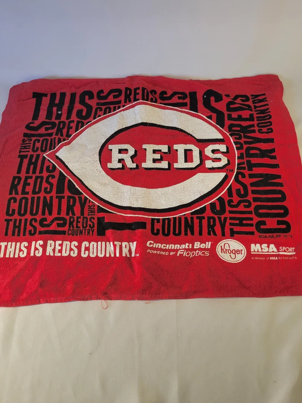 Vintage Cincinnati Reds Baseball Rally Towel Lot 3x Stadium Giveaway Kroger MLB